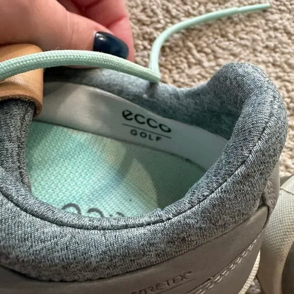 ECCO BIOM Hybrid 3 GTX Spikeless Golf Shoes Lace Up Women's Size 6 Yak Leather - Picture 9 of 11